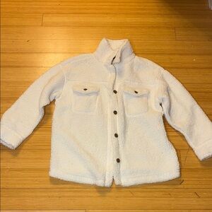 NWOT 32 Degrees Trendy White Sherpa Jacket